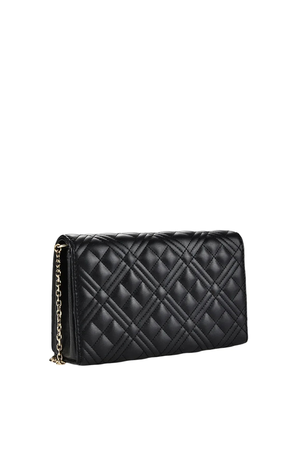 Love Moschino borsa a tracolla donna in ecopelle trapuntata nero oro