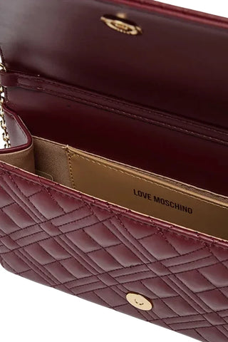 Love Moschino borsa a tracolla donna in ecopelle trapuntata bordeaux JC4079PP1P-LA0 552 MOSCHINO LOVE