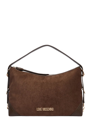 Love Moschino borsa a spalla donna in velour marrone JC4090PP1P-LD1 30A MOSCHINO LOVE 