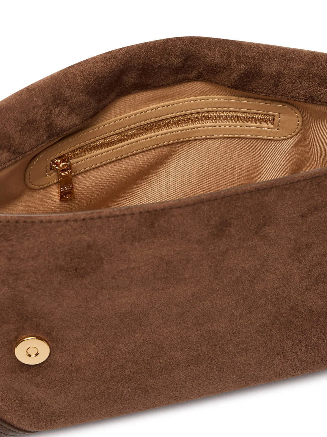 Love Moschino borsa a spalla in ecopelle scamosciata marrone