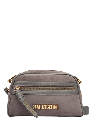 Love Moschino borsa a tracolla donna in velour grigio oro JC4094PP1P-LD1 01A MOSCHINO LOVE 