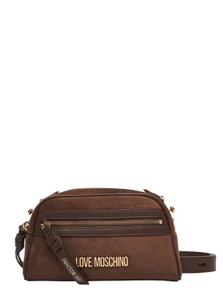 Love Moschino borsa a tracolla donna in velour marrone JC4094PP1P-LD1 30A MOSCHINO LOVE 