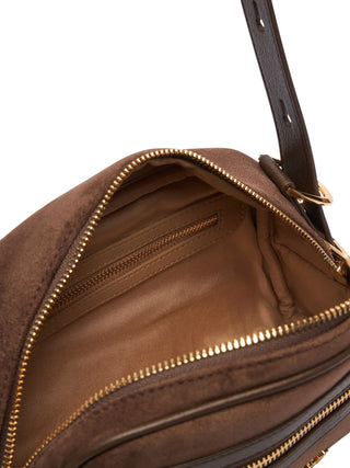 Love Moschino borsa a tracolla donna in velour marrone JC4094PP1P-LD1 30A MOSCHINO LOVE 