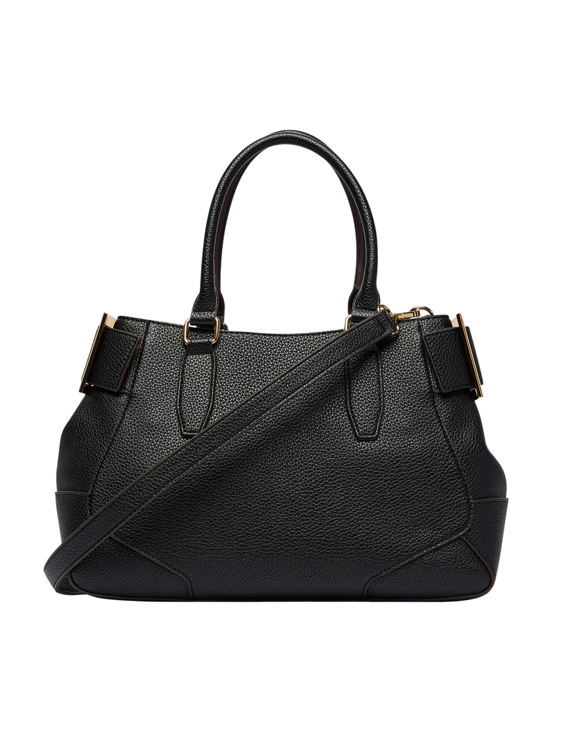 Love Moschino borsa a mano in ecopelle martellata con tracolla nero