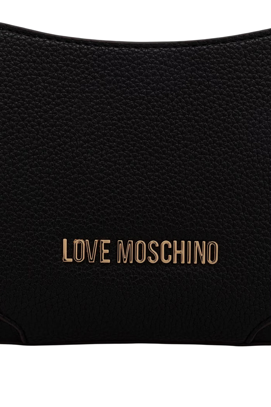 Love Moschino borsa a spalla in ecopelle martellata nero