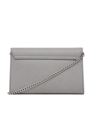 Love Moschino borsa a tracolla in ecopelle con placca logo grigio oro JC4103PP1P-KD0 011 MOSCHINO LOVE