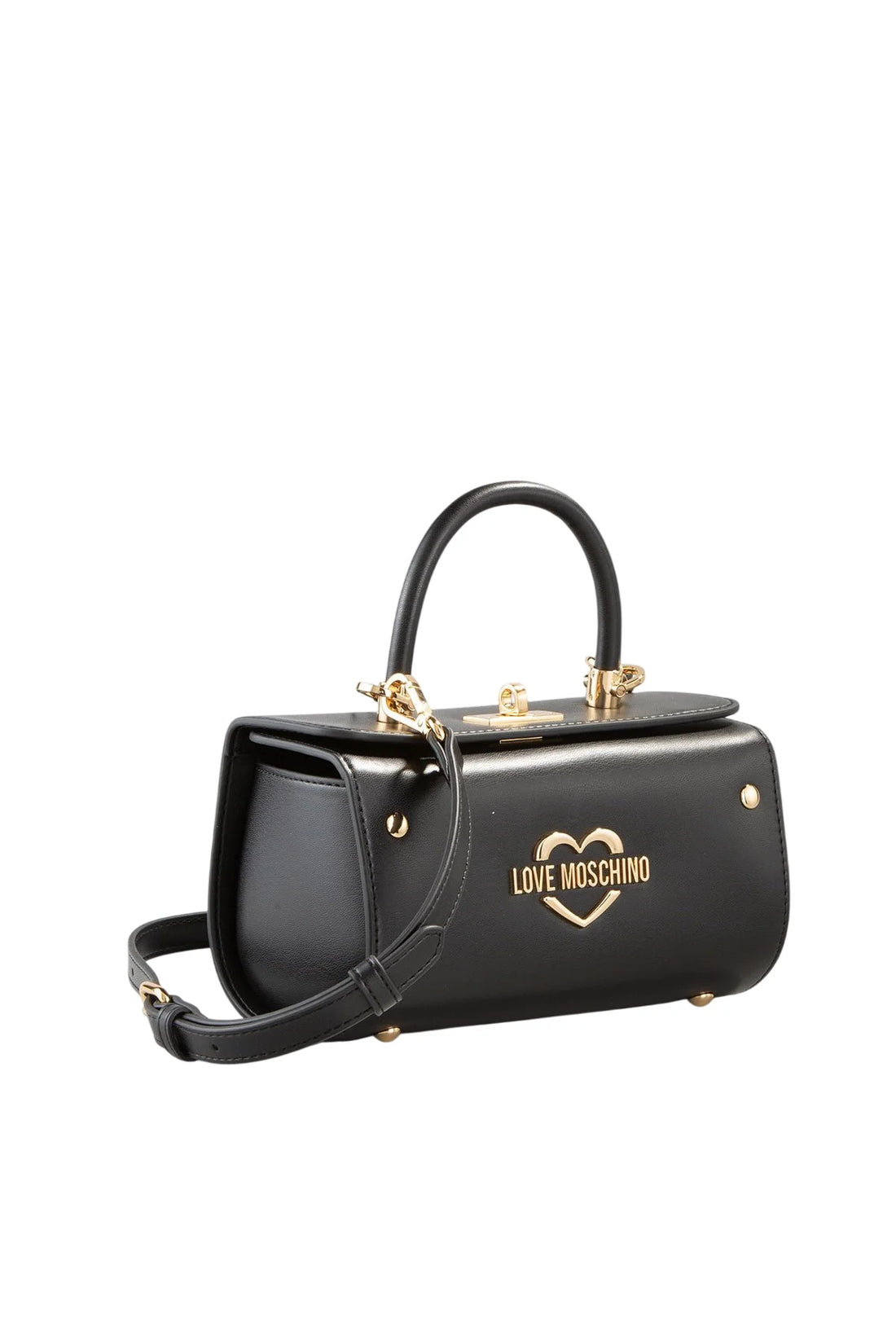 Love Moschino borsa a mano in ecopelle con tracolla nero