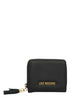 Love Moschino portafogli donna in ecopelle con zip nero