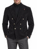 Mulish giacca blazer uomo in velluto millerighe Arcano nero