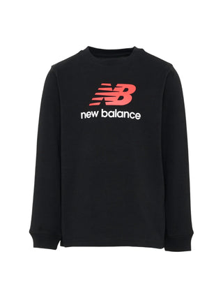 New Balance T-shirt bambino manica lunga con logo bianco LAKB0254 BK NEW BALANCE 