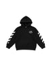 Off White felpa con cappuccio bambino stampa logo nero