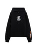 Off White felpa con cappuccio bambino stampe logo nero