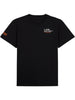 Off White T-shirt bambino manica corta con stampe logate nero