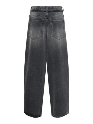 Only jeans donna Amber baggy vita bassa lavaggio nero 15380950 BLACK ONLY