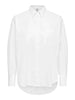 Only camicia donna manica lunga in cotone bianco