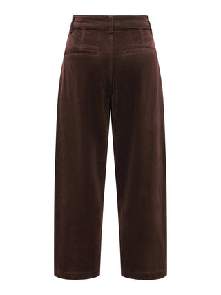 onlclair-flora cord barrel pant 15382132 COFFEE BEAN ONLY