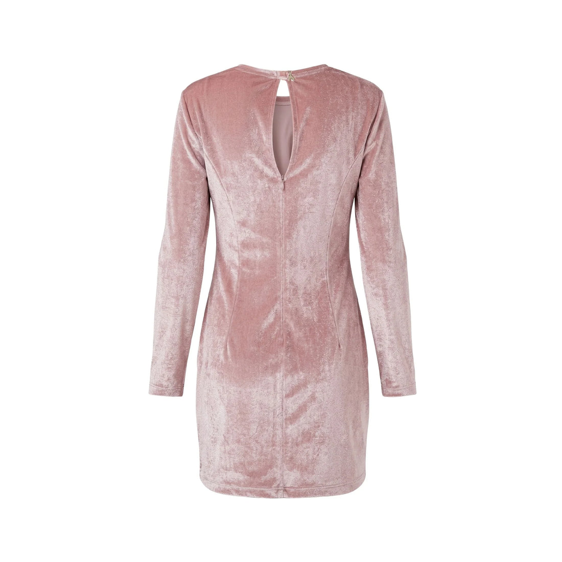 Patrizia Pepe abito corto drappeggiato  in ciniglia bambina rosa