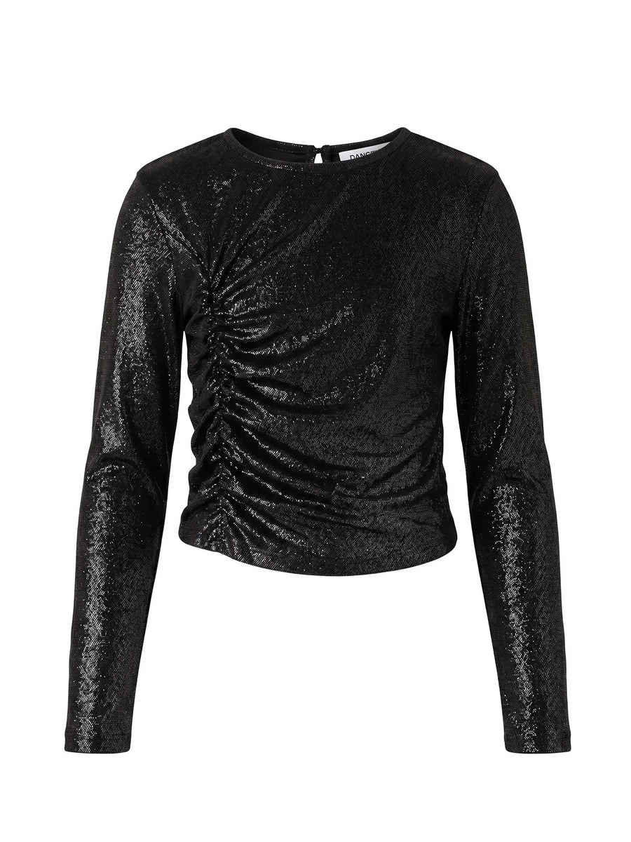 Patrizia Pepe T-shirt bambina in ciniglia lurex nero 7M0124-J0065 K103 PATRIZIA PEPE 