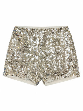 Patrizia Pepe shorts bambina con paillettes all over argento 7P0088-C0242 S790 PATRIZIA PEPE