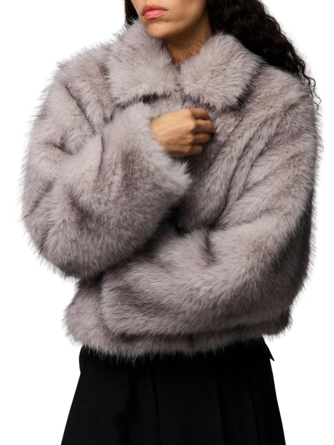pcjilla short fluffy jacket