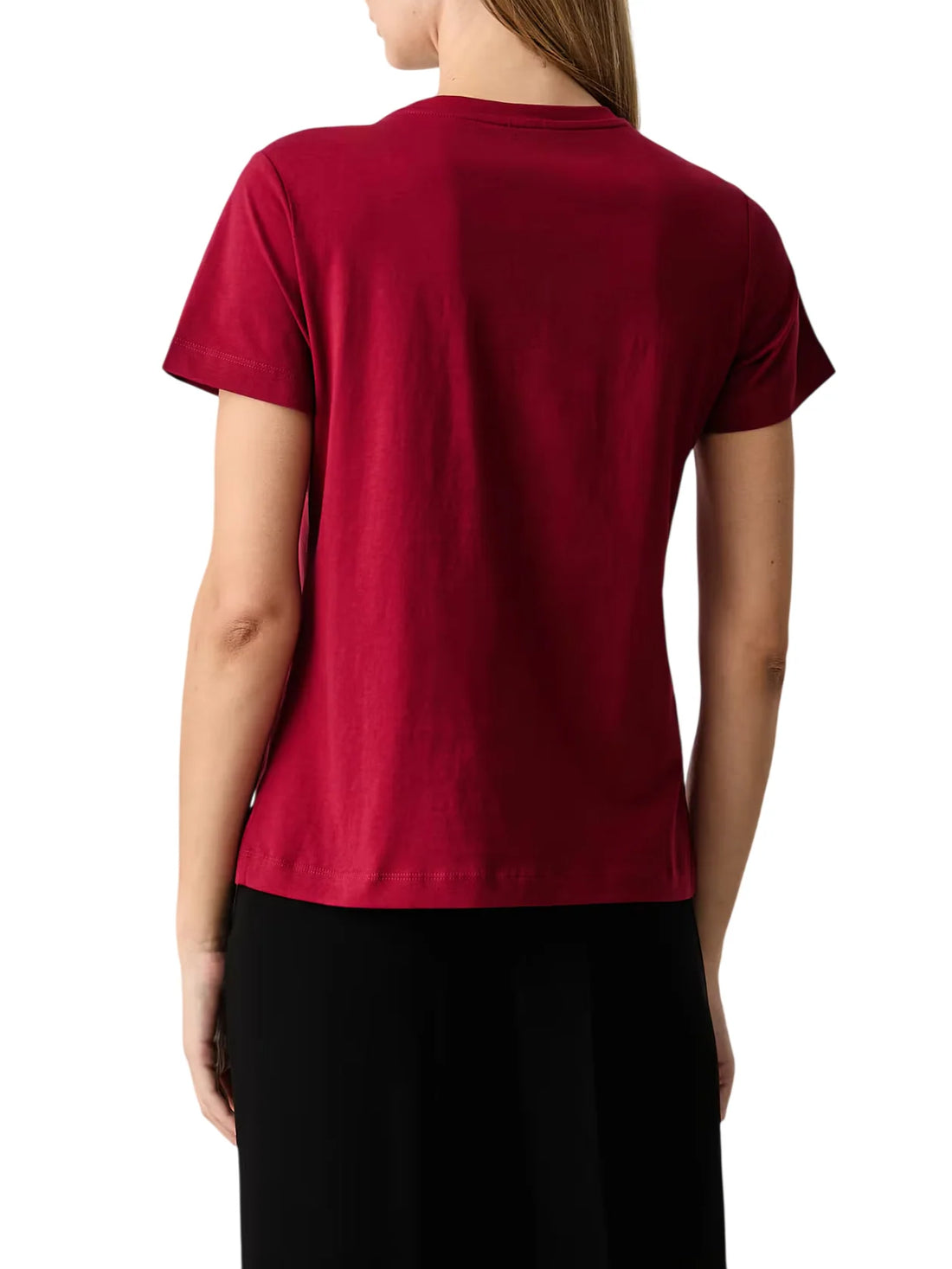 Pinko T-shirt Quentin manica corta con logo Love Birds gioiello marrone