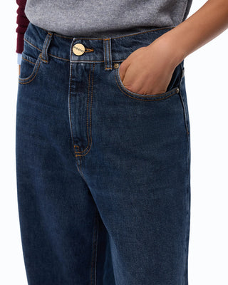 Pinko jeans donna barrel fit Estelle lavaggio medio