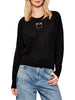 Pinko maglia Lanzarote in misto lana con logo Love Birds nero