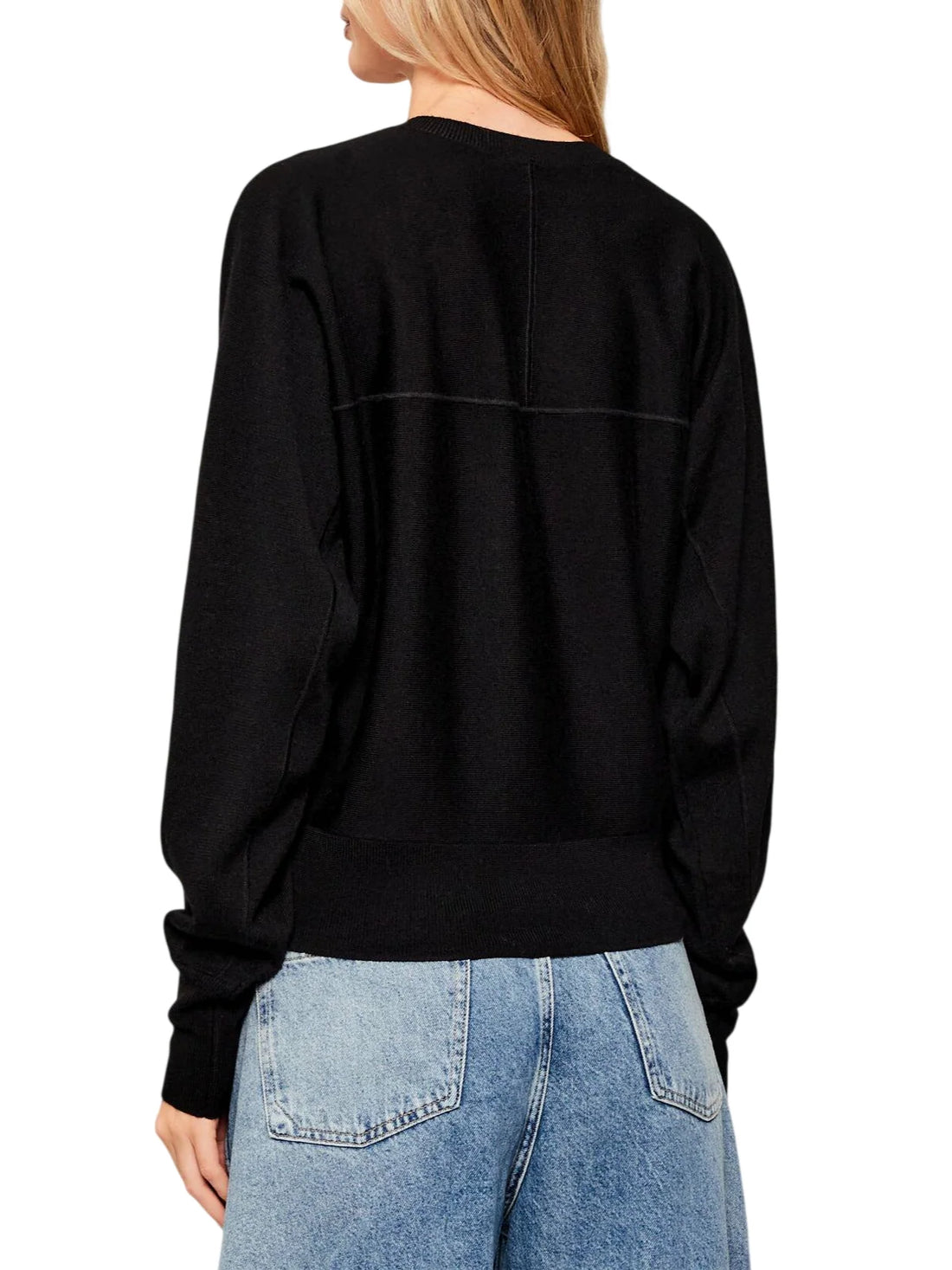 Pinko maglia Lanzarote in misto lana con logo Love Birds nero