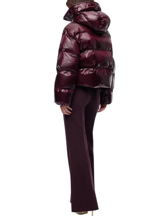 Pinko piumino donna Impasto con cappuccio borgogna 105656-A3FI RR7 PINKO 