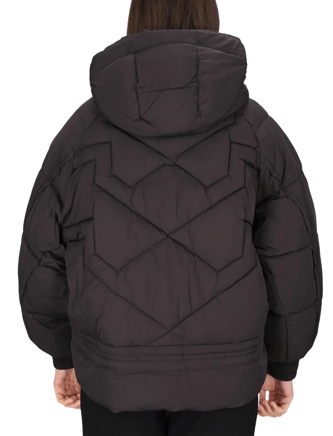 Pinko piumino donna Dicentra con cappuccio nero