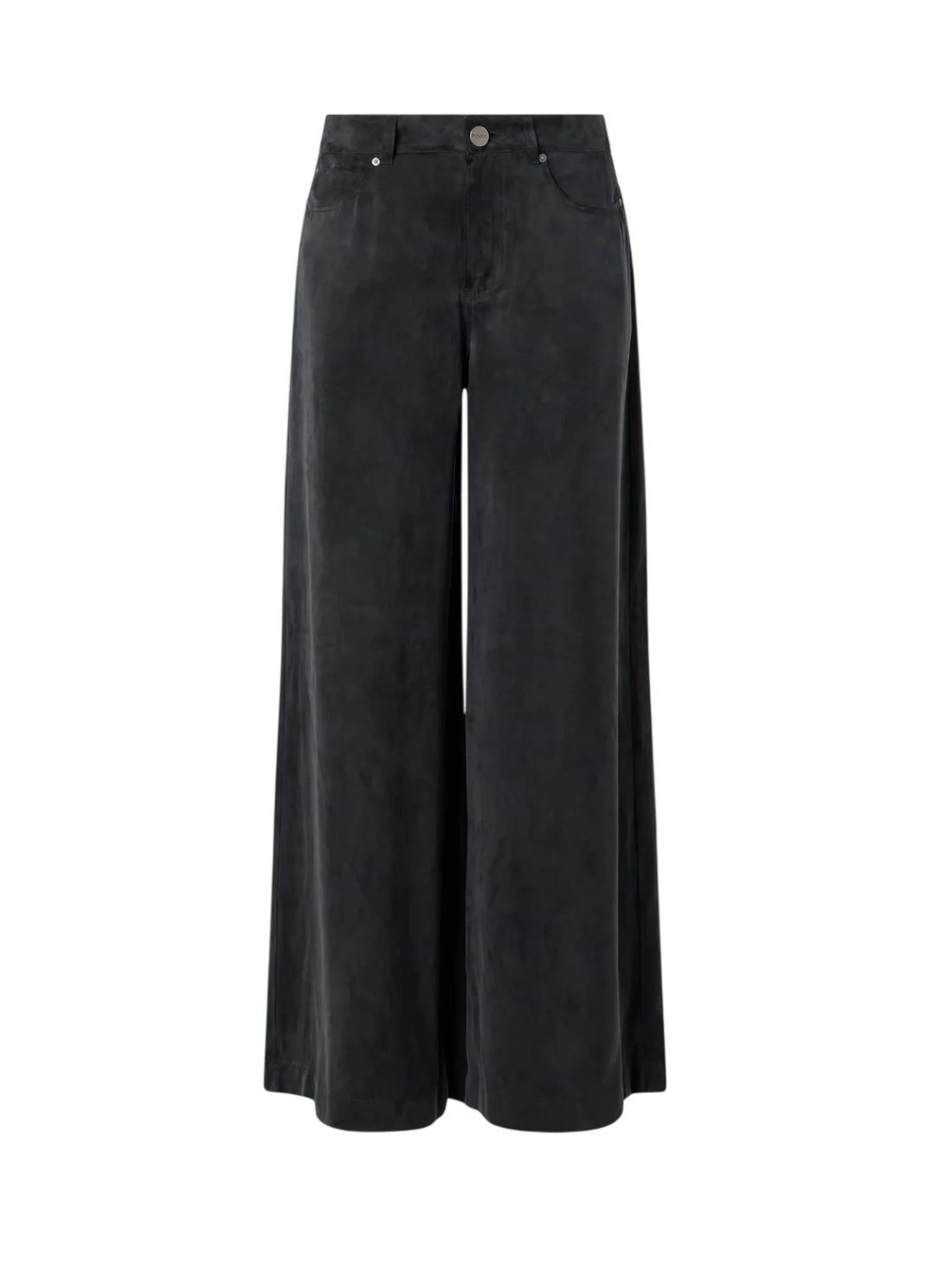 Pinko pantaloni palazzo Porta in twill mano pesca nero