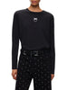 Pinko T-shirt manica lunga donna Toblino nero