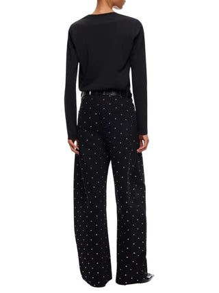 Pinko T-shirt manica lunga donna Toblino nero