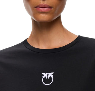 Pinko T-shirt manica lunga donna Toblino nero