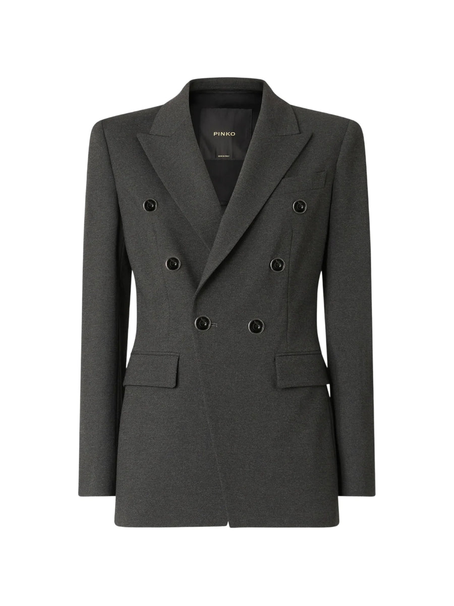Pinko giacca blazer doppiopetto donna Hibiscus grigio
