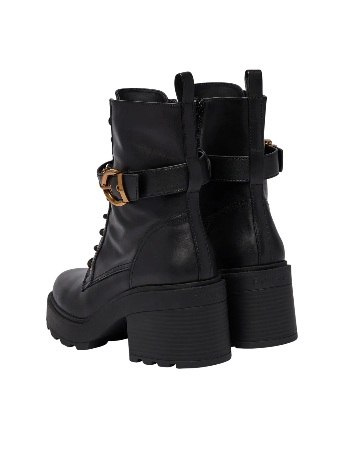 Pinko stivaletti tronchetto alti donna Altea in pelle nero