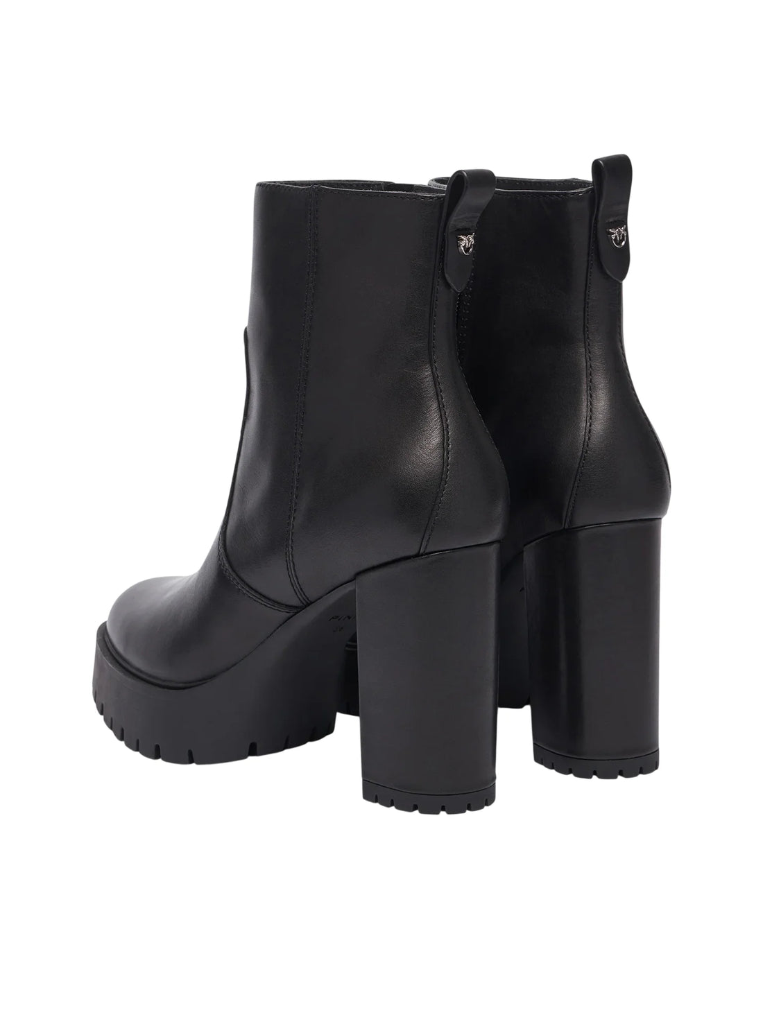 Pinko stivaletti alti tronchetto Clara in pelle nero