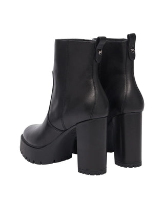Pinko stivaletti alti tronchetto Clara in pelle nero SD0577P001 Z99 PINKO 
