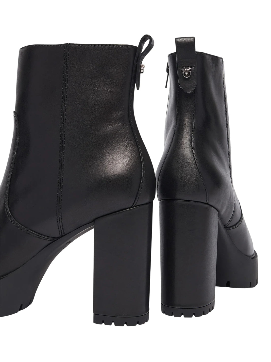 Pinko stivaletti alti tronchetto Clara in pelle nero