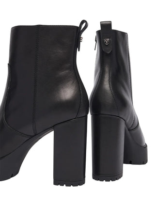 Pinko stivaletti alti tronchetto Clara in pelle nero SD0577P001 Z99 PINKO