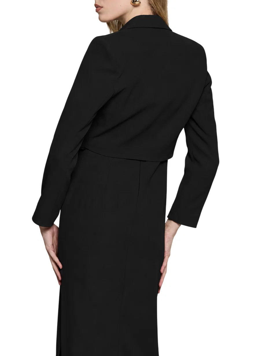 Relish giacca crop Cassellim monopetto donna nero