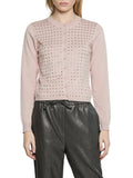 Relish cardigan donna Fiorelli con applicazioni gioiello rosa
