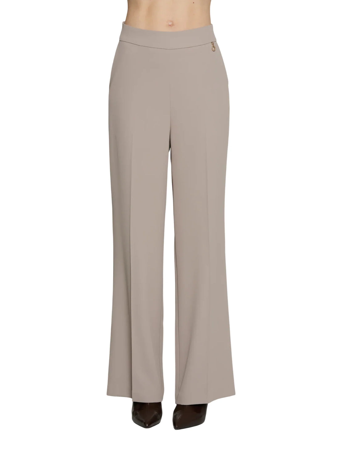 Relish pantaloni palazzo donna Lalis tortora