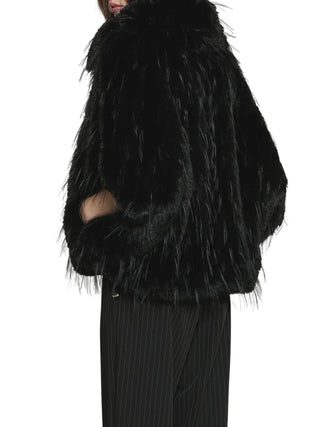 Relish pelliccia ecologica Medina con zip nero MEDINA 1199 RELISH