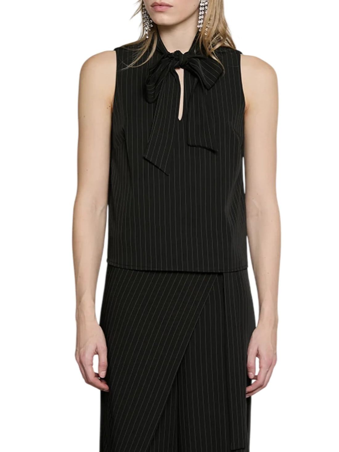 Relish blusa smanicata donna Moussa nero