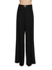 Relish pantaloni palazzo Rojem con pinces e cintura nero