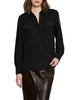 Relish camicia donna Serious in georgette con dettagli gioiello nero