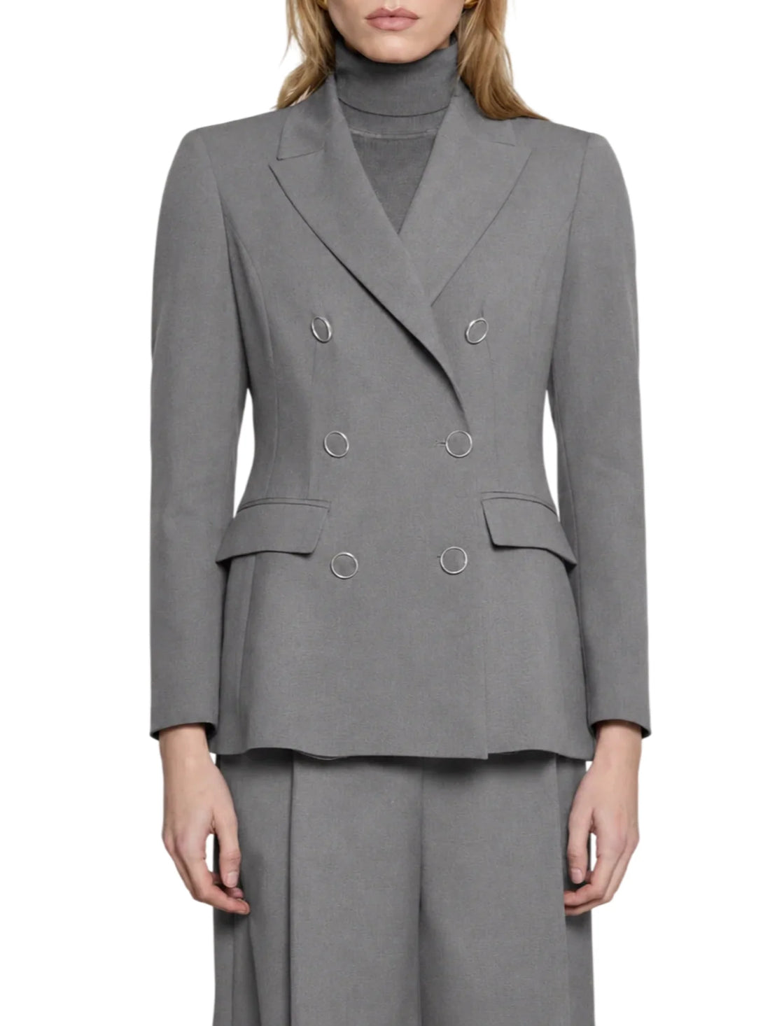 Relish giacca blazer doppiopetto Sheeran grigio