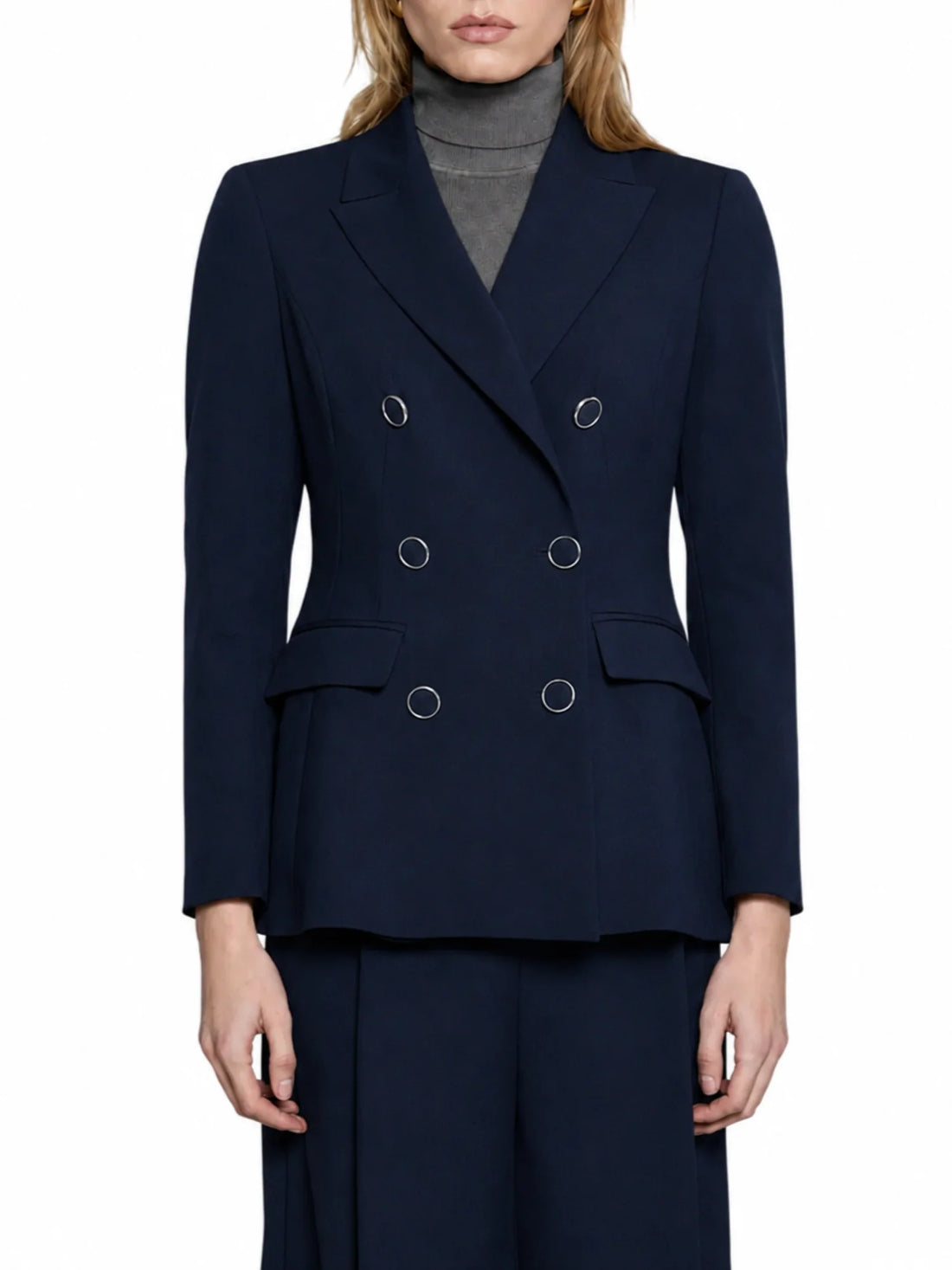 Relish giacca blazer doppiopetto Sheeran blu