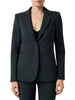 Sandro Ferrone giacca blazer donna monopetto Basile verde bosco